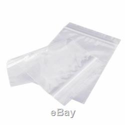 6000 Plastic GripSeal Bag Clear Resealable Zip Lock Bag 10 187x187mm/7.5x7.5'