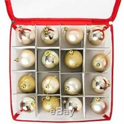 64 Bauble Storage Box Christmas Xmas Tree Decoration Organiser Baubles Decor Bag