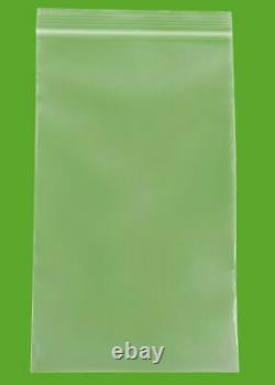 6x10 Clear Reclosable Plastic Poly Zipper Bags 4 Mil Zip Lock Bag 4000 Pieces