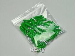 7.6cm x 13cm 4 mil. Clear Plastic Reclosable Single Zipper Poly Bag 1000