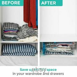 8 Medium Space Saving Storage Vacuum Bags Clothes Bedding Organiser Under Bed