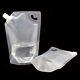 8x12.5cm 100ml Clear Stand Up Plastic Spout Bag Liquid Juice Wine Packing Pouch
