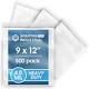 - 9 X 12 (500 Count) 4 Mil Thick Clear Reclosable Zip Plastic Poly Bags With R