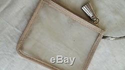 ANYA HINDMARCH Clear Plastic Tote Shoulder Bag Gold Leather Holdall Beach Rare
