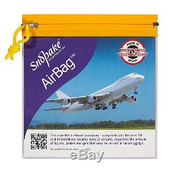 Airport Security Flight Air Bag Zip Pull Clear Plastic For Liquids 5Pack 20X20cm