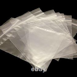 All Sizes Poly Food Screws Grip Self Seal Clear Plastic Resealable Bags