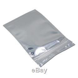 Aluminium Foil Clear Transparent Self Seal Zipper Plastic Packaging Bags Pouches