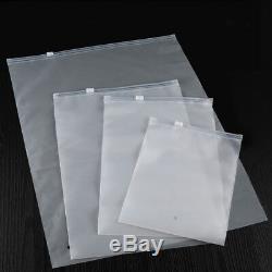 Anti-glare Matte Zipper Bag Cloth Apparel Frosted Plastic Bag Ziplock Pouch Lot