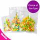 Assorted Sizes Glossy & Frosted Clear Plastic Mylar Flat Zip Lock Bag Sm06