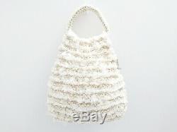 Auth ANTEPRIMA Wire Bag White Clear Wire Plastic Handbag