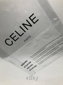 Auth CELINE Clear Transparent PVC Plastic Shopping Large Tote Bag From japan