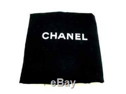 Auth CHANEL Blue Navy Clear Denim Plastic Shoulder Bag