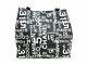 Auth Chanel By Sea Line A18302 Black White Clear Canvas Plastic Tote Bag