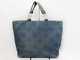 Auth Chanel By Sea Line Blue Clear Denim Plastic Tote Bag
