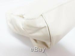 Auth PRADA Ivory Clear Nylon Plastic Tote Bag