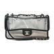 Authentic Chanel Chain Shoulder Bag Pvc Sand Clear Black Used Cc Coco