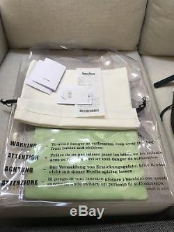 Authentic Celine 2018 Clear Plastic Shopping Bag With Green Pouch