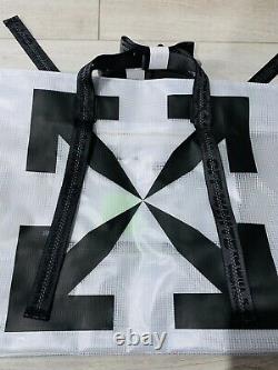 BRAND NEW WithTAGS OFF-WHITE TOTE BAG WHT/BLACK TRANSPARENT CLEAR supreme duffle