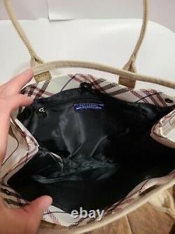 BURBERRY Blue Label Japan clear plastic tote bag travel bag