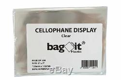 Bag it Plastics Crystal Clear Cellophane Sweet Cello Display Bags 5 x 7 P