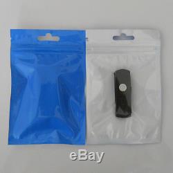 Blue/Clear Zip Lock with Hang Hole Plastic Packaging Bag Electronic Accessories