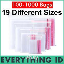 Bulk Resealable Zip Lock Clear Plastic Bags Small Medium Large Ziplock Wholesale
