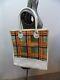 Burberry Plastic & Leather Clear Vintage Check Shopping Tote With Dust Bag Vgc