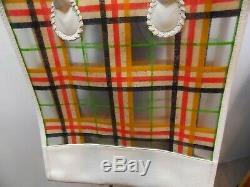 Burberry Plastic & Leather Clear Vintage Check Shopping Tote With Dust bag VGC