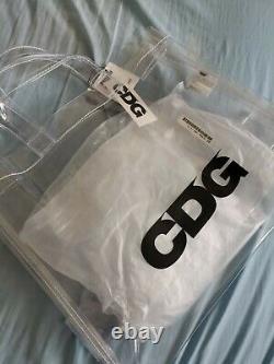 CDG comme des garçons transparent PVC plastic Tote Shopper Bag Clear one size
