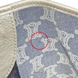 CELINE Macadam Pattern Tote Bag Hand Bag clear back total pattern logo Tote