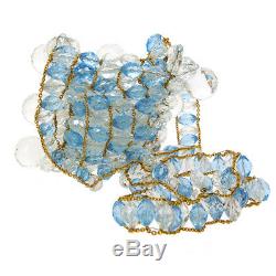 CHANEL CC Bijou Chain Shoulder Bag 97P Purse Clear Light Blue Plastic AK31652