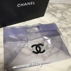 CHANEL Chanel clear bag plastic bag Rare P3974
