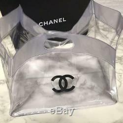 CHANEL Chanel clear bag plastic bag Rare P3974