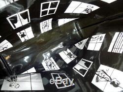 CHANEL Windows Plastic Chain Shoulder Tote Bag Black Clear Vinyl Vintage Used