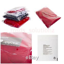 Clear Garments Cellophane Peel&seal Packaging Opp Bags Warning Notice Cello Bag