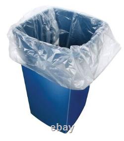 CLEAR Refuse Sacks Strong Polythene Bin Liners Waste Rubbish Bags18x29x39