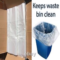 CLEAR Strong Large Plastic Polythene Bin Liners Waste Bags Sacks18x29x39 140G