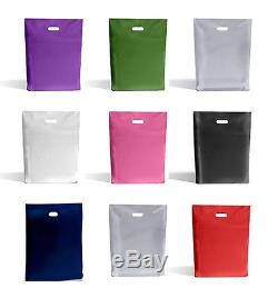 Carrier Bags Various colours 15 x 18 x 3 / 38cm x 46cm Plastic Gloss Finish