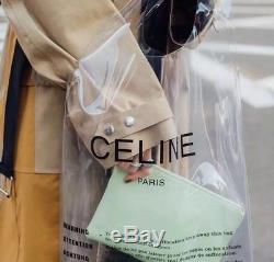 Celine Plastic Clear Bag And Clutch In Pink Philo Ss 2018 Ultra Limited New