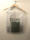 Celine Ss 2018 Clear Plastic Shopping Bag With Green/blue Zip Pouch Wallet