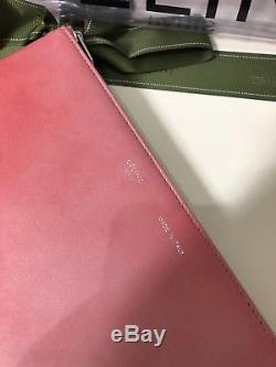 Celine Spring Summer 2018 Clear Plastic Shopping Bag With Pink Zip Pouch Wallet