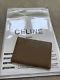 Celine Spring Summer Clear Plastic Shopping Bag With Brown Zip Pouch Wallet