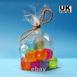 Cellophane Gift Plastic Bags Pack Large Medium Small for Cookies Sweets Presents