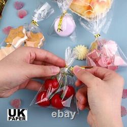 Cellophane Gift Plastic Bags Pack Large Medium Small for Cookies Sweets Presents