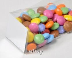 Cellophane Sweet Bags Block Bottom With Card Base Cello Clear Candy Food Safe