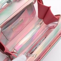 Chanel CC Filigree Plastics 2WAYShoulder Bag Clear Multica