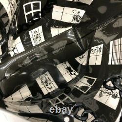 Chanel Chain Tote Bag Window Line Clear Skeleton Vinyl Black Plastic Coco 16968