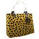 Christian Dior Lady Dior Cheetah 2way Hand Bag Purse Brown Black Canvas Ak38428h