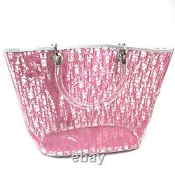 Christian Dior Trotter Plastic Bags Handbag Vinyl Razor Women'S Clear No. 3249