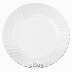 Classicware Plates, Plastic, 10.25 in, Clear, 18/Bag, 8 Bag/Carton